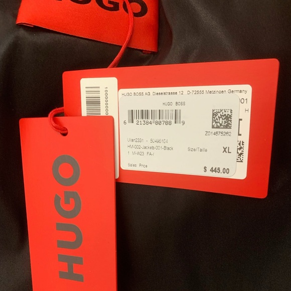 Hugo Boss Men’s Modern Fit Jacket In Black Stretch Twill - Picture 9 of 9